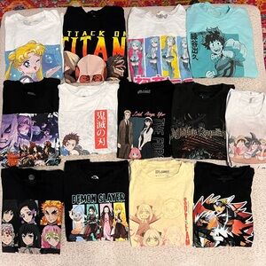13 different Anime T-Shirts bundle